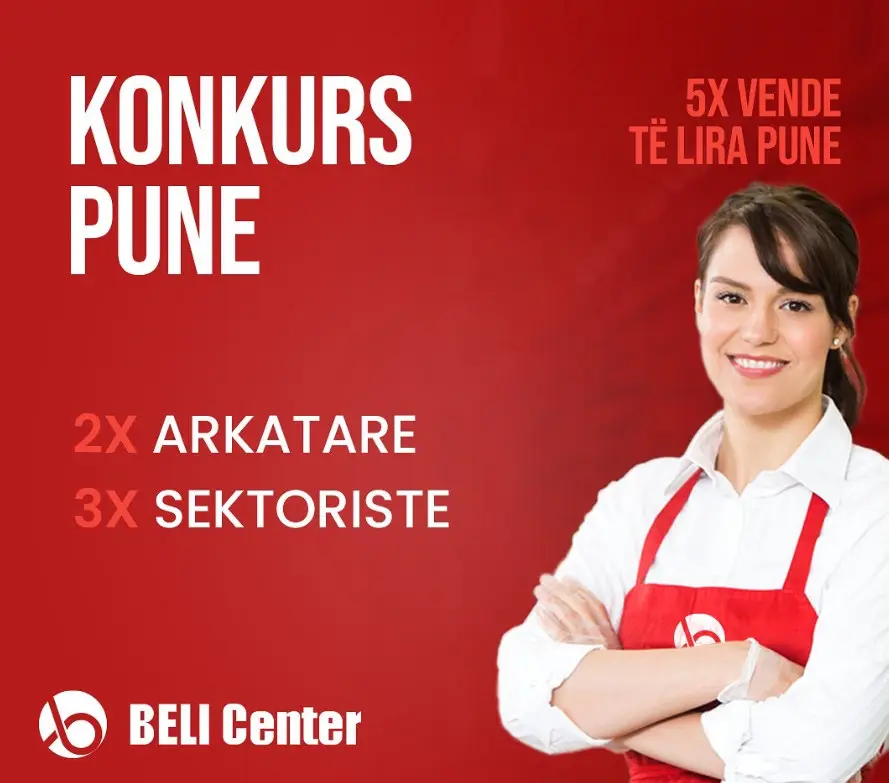 Konkurs pune te BELI Center: 2 arkatare dhe 3 sektoriste